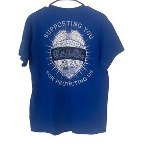 United for Blue Police Law Enforcement Graphic Tee T-Shirt Men’s Large